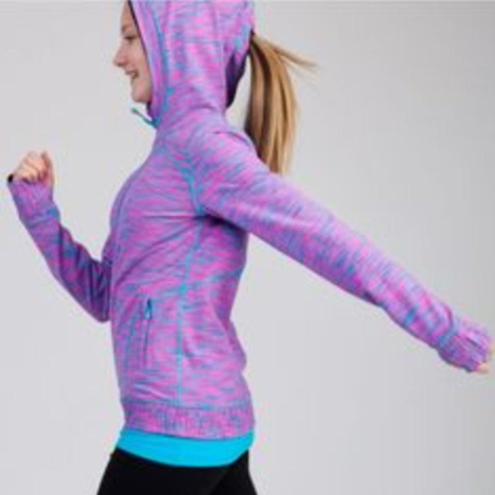 Ivivva Twice the Fun Reversible Full Zip Hooded Jacket Girls 14 - Picture 2 of 11